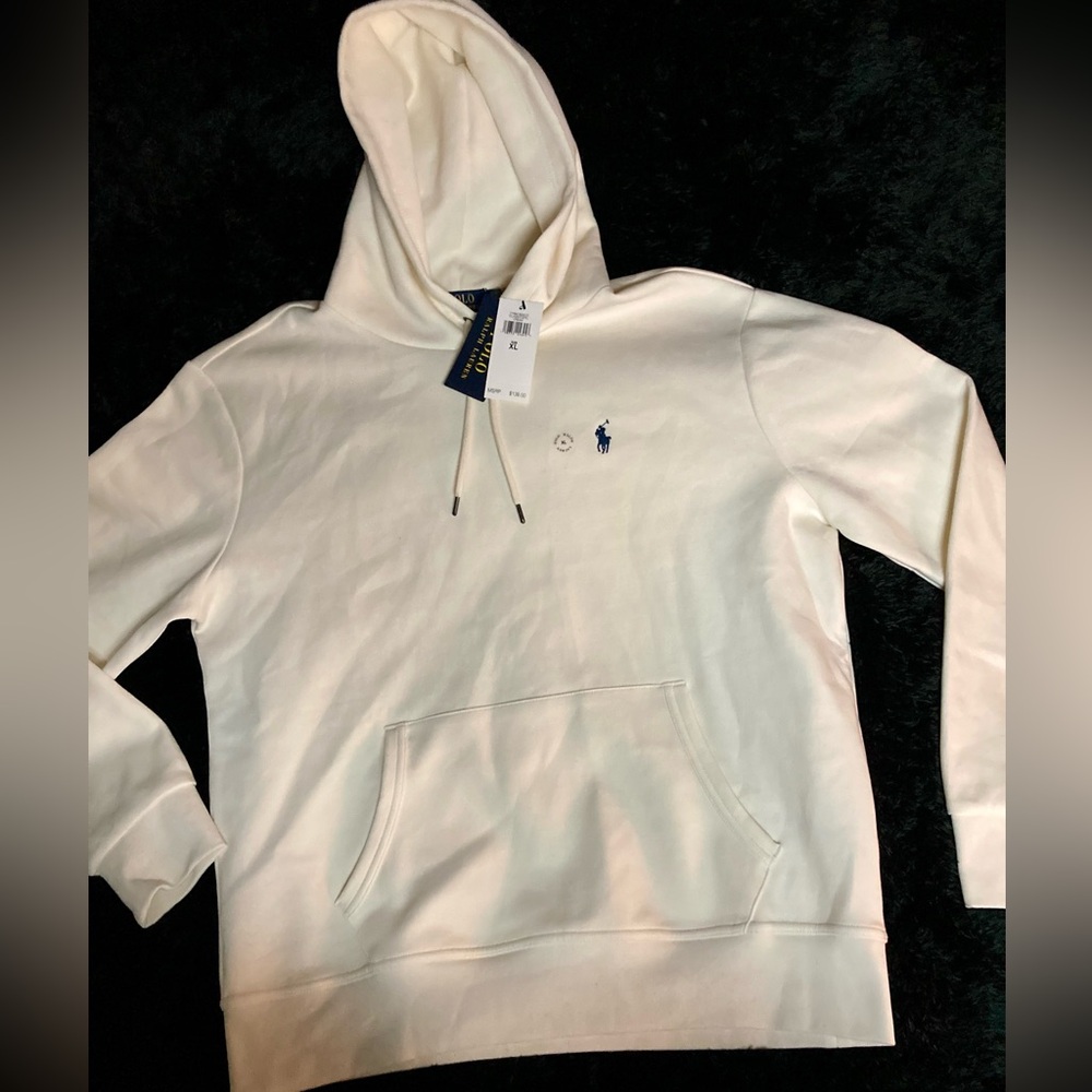 Ralph Lauren Polo Cream Mens Hoodie Size XL